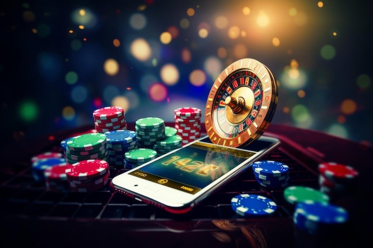 Pengguna bermain slot mobile dengan kontrol privasi dan keamanan aktif